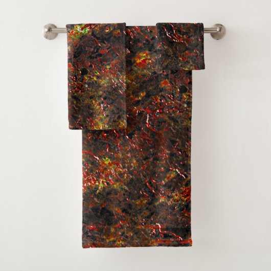 Taches massives et brun verni sur un vert menthe (En situation)