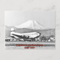 tachikawa air base japan 1945-1977 carte postale