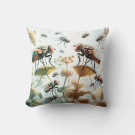 Tachinid Flies in Natural Elegance IREF451 - Water Kussen