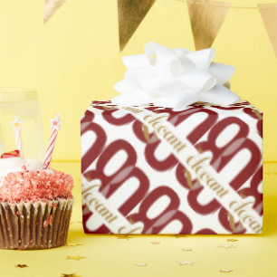 Tachtig & Elegant 80ste Verjaardag Ruby Red Gift Cadeaupapier