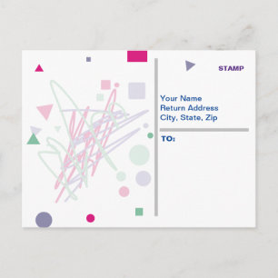 tachtig  kleuren als medaille briefkaart