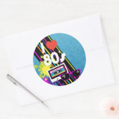 Tachtiger dank je label (Envelop)