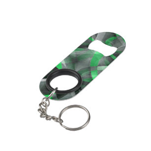 Tachtiger jaren Chic Succulant Groen en Grijs Abst Mini Flessenopener