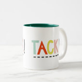 TACK Collage à deux tons de café Mug (Devant droit)