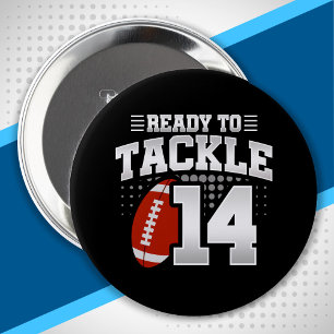 Tackle 14th Birthday 14 Years Couples Jubileum Ronde Button 4,0 Cm