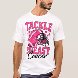 Tackle Borstkanker Bewustzijn American Footbyll P T-shirt