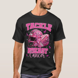 Tackle Borstkanker Bewustzijn Amerikaans Voetbal N T-shirt