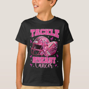 Tackle Borstkanker Bewustzijn Amerikaans Voetbal N T-shirt