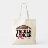 Tackle Cancer Pink Ribbon Design Tote Bag (Achterkant)