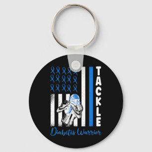 Tackle Flag Usa Diabetische Blau Diabetes Type 1 B Sleutelhanger