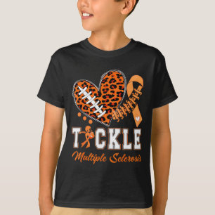 Tackle Multiple Sclerosis Oranje Lint Bewustzijn T-shirt