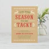 Tacky Christmas Sweater Party Invitations (Debout devant)