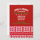 Tacky Christmas Ugly Sweater Party Kaart (Achterkant)