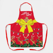 Tacky kerstbakken, gepersonaliseerde keuken schort (Voorkant)