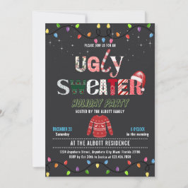 Tacky Lelijke Kerst Vakantie Sweater Party Kaart