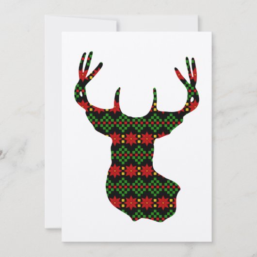 Tacky Sweater Style Buck Deer Cup Kaart (Voorkant)