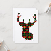 Tacky Sweater Style Buck Deer Cup Kaart (Voorkant / Achterkant in situ)