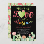 Taco À propos Amour Couples Douche Invitations (Devant / Derrière)