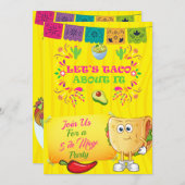Taco À propos de ça Fête Invitation (Devant / Derrière)