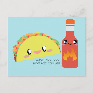 TACO à propos de carte postale HOT