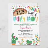 Taco à propos d'un bébé garçon Shower Invitation (Devant)