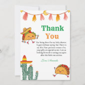 Taco à propos d'un Carte de remerciements de Baby (Devant)