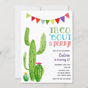 Taco, à propos d'une fête ! Invitation d'anniversa