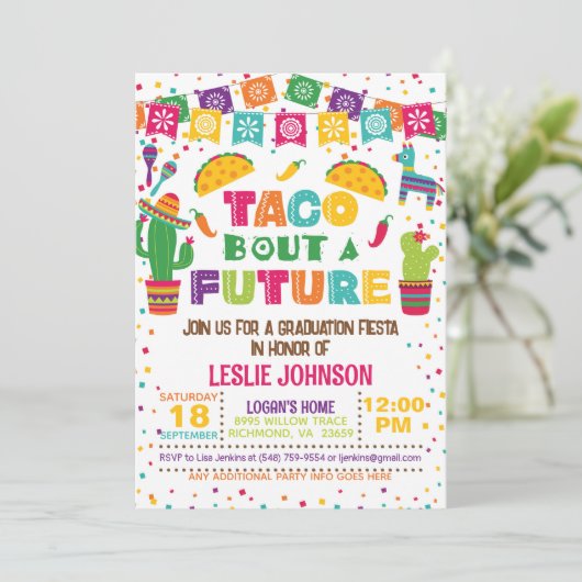 Taco à propos d'une future invitation (Debout devant)
