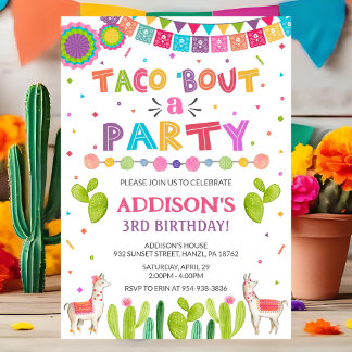 Taco à propos d'une invitation à la fête | Fiesta