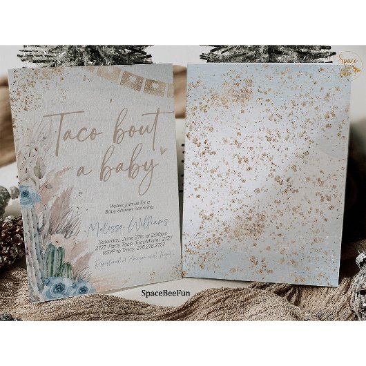 Taco à propos d'une invitation à une fête prénatal