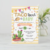 Taco à propos d'une invitation Baby shower (Debout devant)