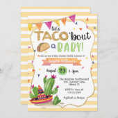 Taco à propos d'une invitation Baby shower (Devant / Derrière)