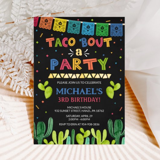 Taco à propos d'une invitation de fête