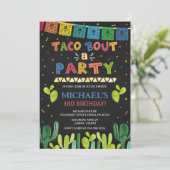 Taco à propos d'une invitation de fête (Debout devant)