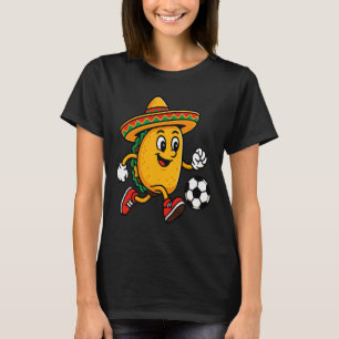 Taco aan het voetballen Mexicaanse Cinco de Mayo S T-shirt