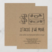 Taco Away Party Invitation Kaart (Voorkant / Achterkant)