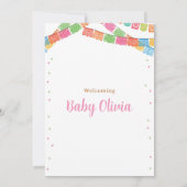 Taco Baby shower Invitation Fille Fiesta Mexicaine (Dos)