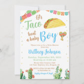 Taco Baby shower Invitation garçon Fiesta mexicain (Devant)