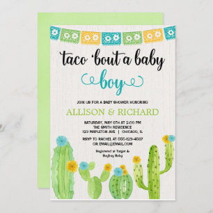 Taco baby shower, Mexicaanse feestjes Kaart