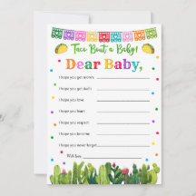 Taco Baby shower Wensen voor Baby, Taco Bout