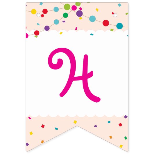 Taco | Bannière de Bunting Fiesta "Joyeux Annivers (Deuxième drapeau)