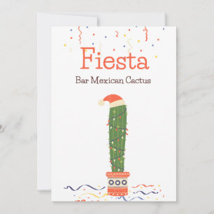 Taco Bar Mexicaans Eetcafé Cactus Fiesta Tafelbord Feestdagenkaart