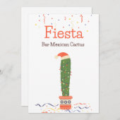 Taco Bar Mexicaans Eten Cactus Fiesta Tafelbord Feestdagenkaart (Voorkant / Achterkant)