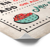 Taco Bar-Poster lopen Poster (Hoek)