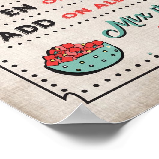 Taco Bar-Poster lopen Poster (Hoek)