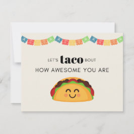 Taco bedankpas bedankkaart