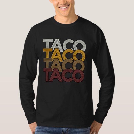 TACO black outline with Core Values T-shirt (Voorkant)