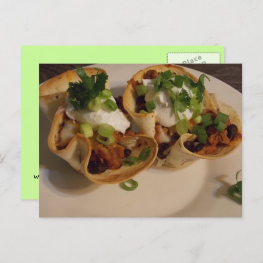 Taco Boules à salade Carte (Devant / Derrière)