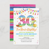 Taco Bout, 30e anniversaire Fiesta Invitation (Devant / Derrière)