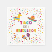 Taco Bout a Afstuderen Napkin - White Servet (Voorkant)